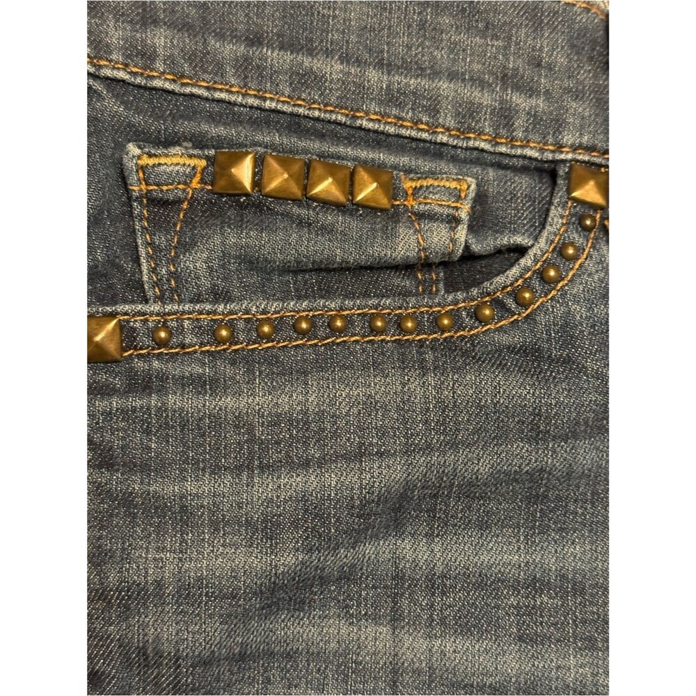 Lucky Brand Studded Charlie Baby Bootcut Jeans Womens 6/28 Y2K Boho Western Edgy